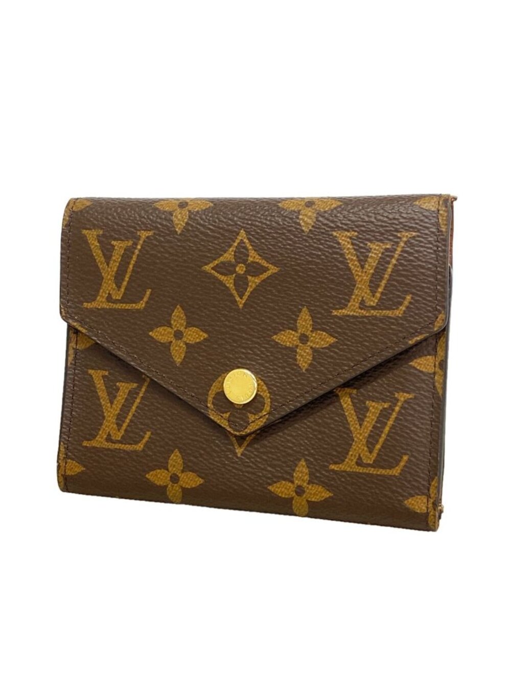 Louis Vuitton Trifold Wallet Monogram Portefeuille Victorine Brown